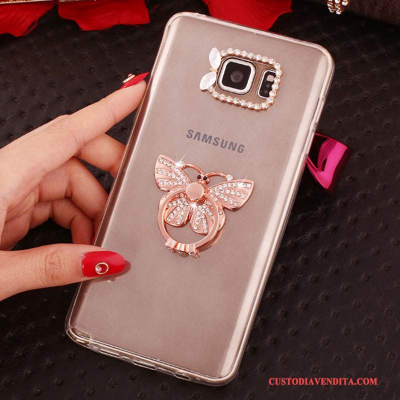 Custodia Samsung Galaxy Note 5 Strass Bianco, Cover Samsung Galaxy Note 5 Protezione