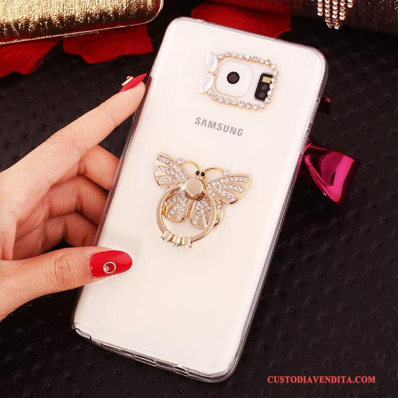 Custodia Samsung Galaxy Note 5 Strass Bianco, Cover Samsung Galaxy Note 5 Protezione