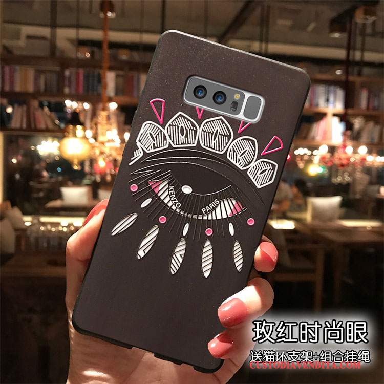 Custodia Samsung Galaxy Note 8 Cartone Animato Tutto Incluso Cachi, Cover Samsung Galaxy Note 8 Silicone Telefono Ornamenti Appesi