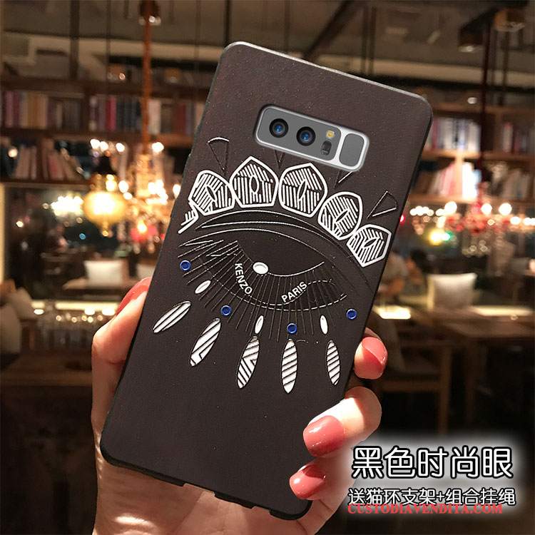 Custodia Samsung Galaxy Note 8 Cartone Animato Tutto Incluso Cachi, Cover Samsung Galaxy Note 8 Silicone Telefono Ornamenti Appesi