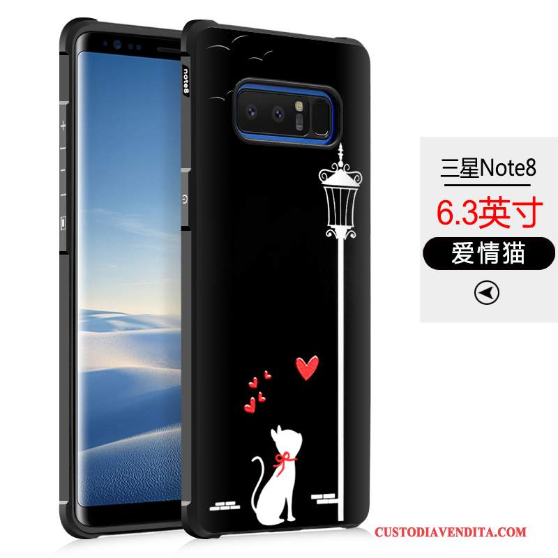 Custodia Samsung Galaxy Note 8 Cartone Animato Tutto Incluso Macchiati, Cover Samsung Galaxy Note 8 Creativo Morbidotelefono