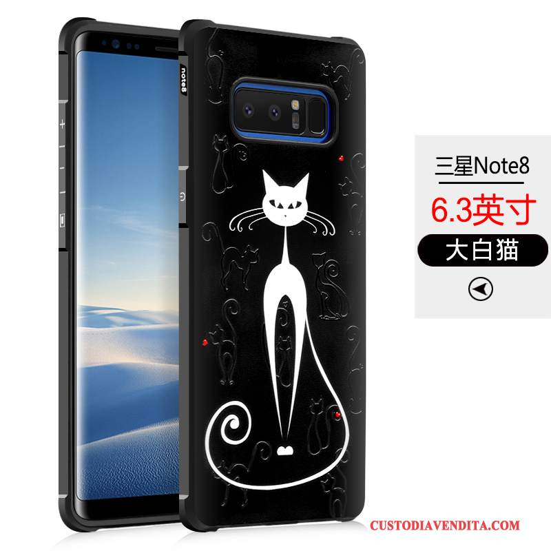 Custodia Samsung Galaxy Note 8 Cartone Animato Tutto Incluso Macchiati, Cover Samsung Galaxy Note 8 Creativo Morbidotelefono