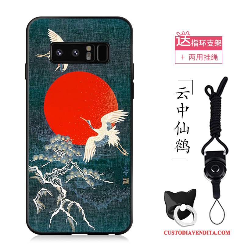 Custodia Samsung Galaxy Note 8 Colore Nuovo Anti-caduta, Cover Samsung Galaxy Note 8 Vintage Telefono Gru