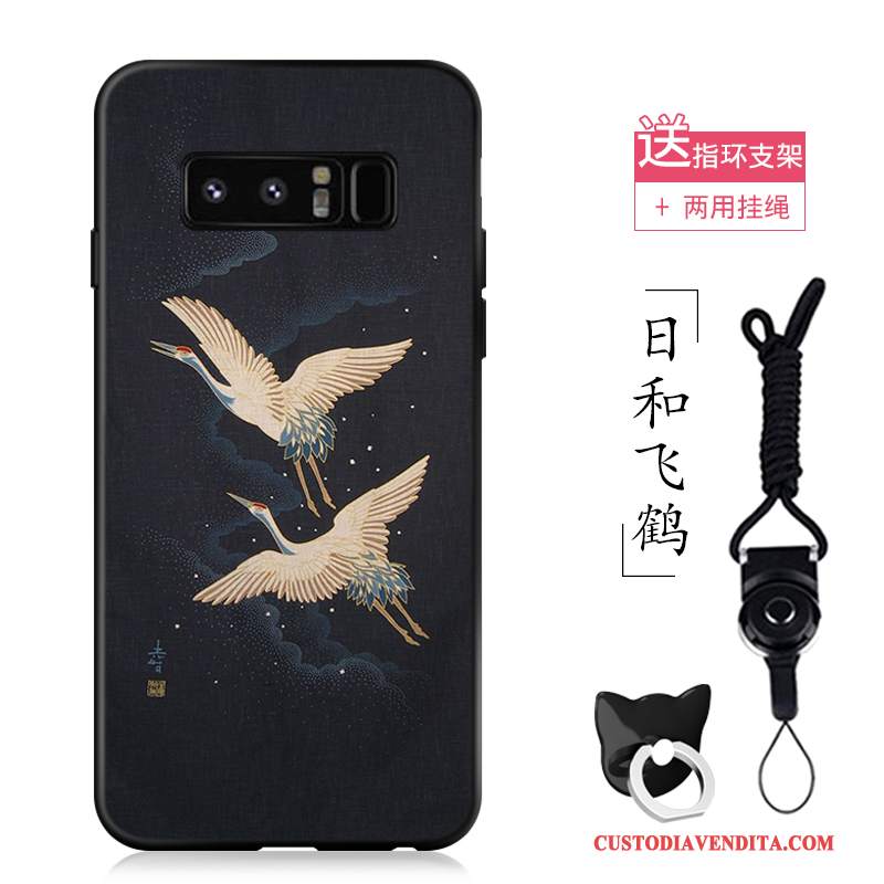 Custodia Samsung Galaxy Note 8 Colore Nuovo Anti-caduta, Cover Samsung Galaxy Note 8 Vintage Telefono Gru