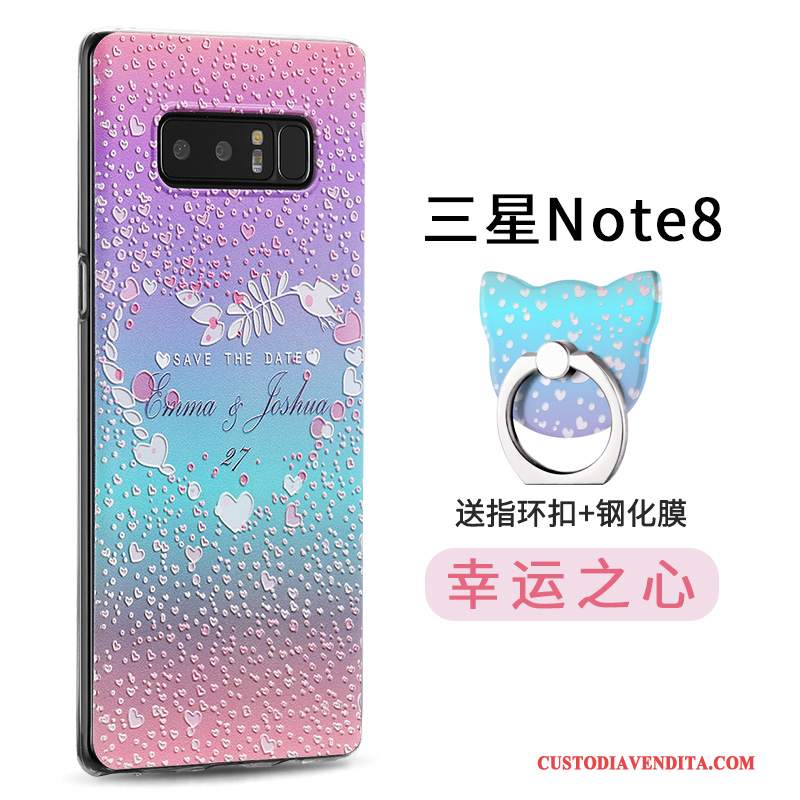 Custodia Samsung Galaxy Note 8 Colore Tutto Incluso Ring, Cover Samsung Galaxy Note 8 Creativo Di Personalità Nuovo