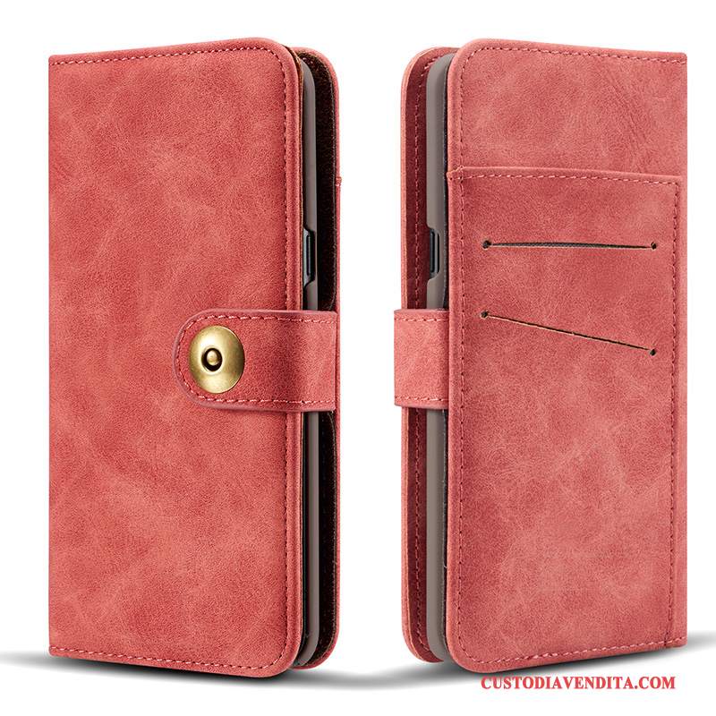 Custodia Samsung Galaxy Note 8 Folio Magnetico Arancione, Cover Samsung Galaxy Note 8 Pelle Anguriatelefono