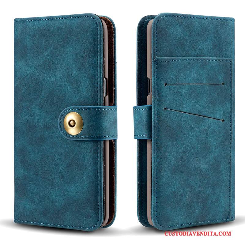 Custodia Samsung Galaxy Note 8 Folio Magnetico Arancione, Cover Samsung Galaxy Note 8 Pelle Anguriatelefono