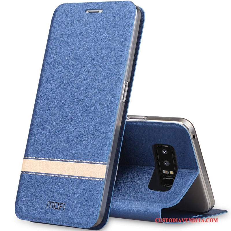 Custodia Samsung Galaxy Note 8 Folio Telefono Morbido, Cover Samsung Galaxy Note 8 Silicone Oro Tendenza