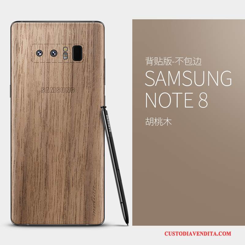 Custodia Samsung Galaxy Note 8 Legno Massello Borse Sottile, Cover Samsung Galaxy Note 8 Protezione Telefono