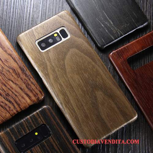 Custodia Samsung Galaxy Note 8 Legno Massello Sottile Legno, Cover Samsung Galaxy Note 8 Protezione Telefono Marchio Di Tendenza