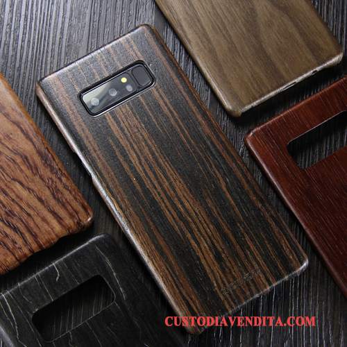 Custodia Samsung Galaxy Note 8 Legno Massello Sottile Legno, Cover Samsung Galaxy Note 8 Protezione Telefono Marchio Di Tendenza