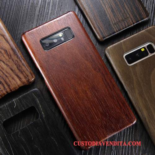 Custodia Samsung Galaxy Note 8 Legno Massello Sottile Legno, Cover Samsung Galaxy Note 8 Protezione Telefono Marchio Di Tendenza