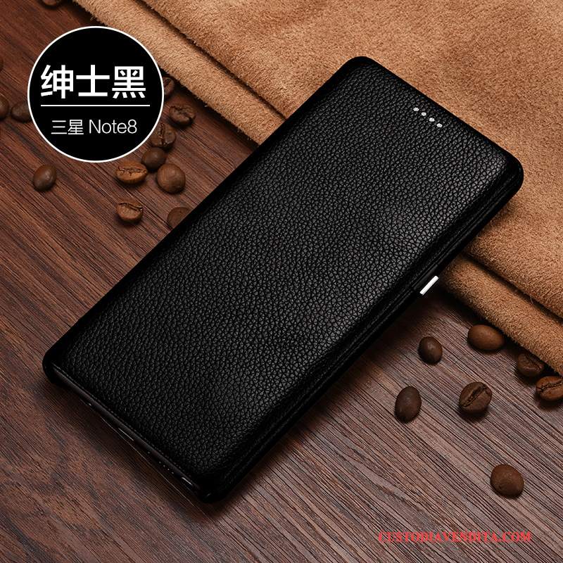 Custodia Samsung Galaxy Note 8 Pelle Anti-cadutatelefono, Cover Samsung Galaxy Note 8 Folio Affari