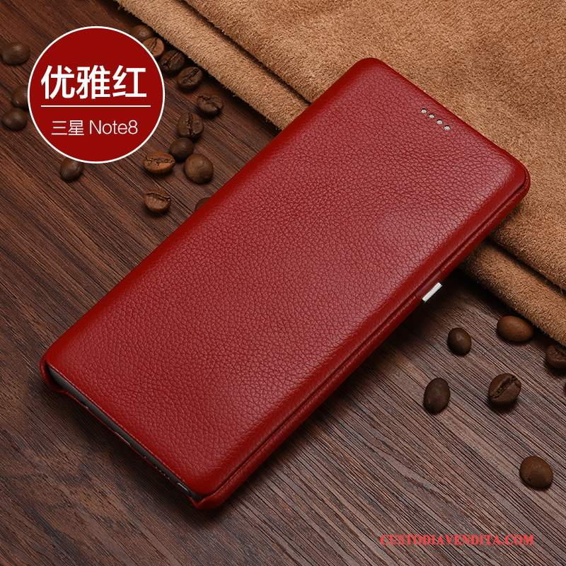 Custodia Samsung Galaxy Note 8 Pelle Anti-cadutatelefono, Cover Samsung Galaxy Note 8 Folio Affari