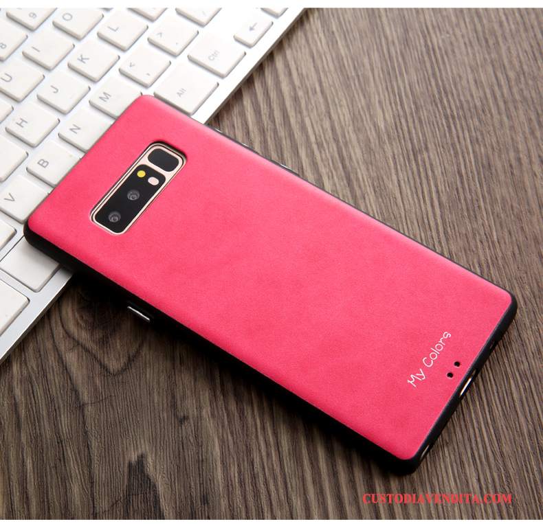 Custodia Samsung Galaxy Note 8 Pelle Morbido Affari, Cover Samsung Galaxy Note 8 Protezione Telefono Blu Scuro