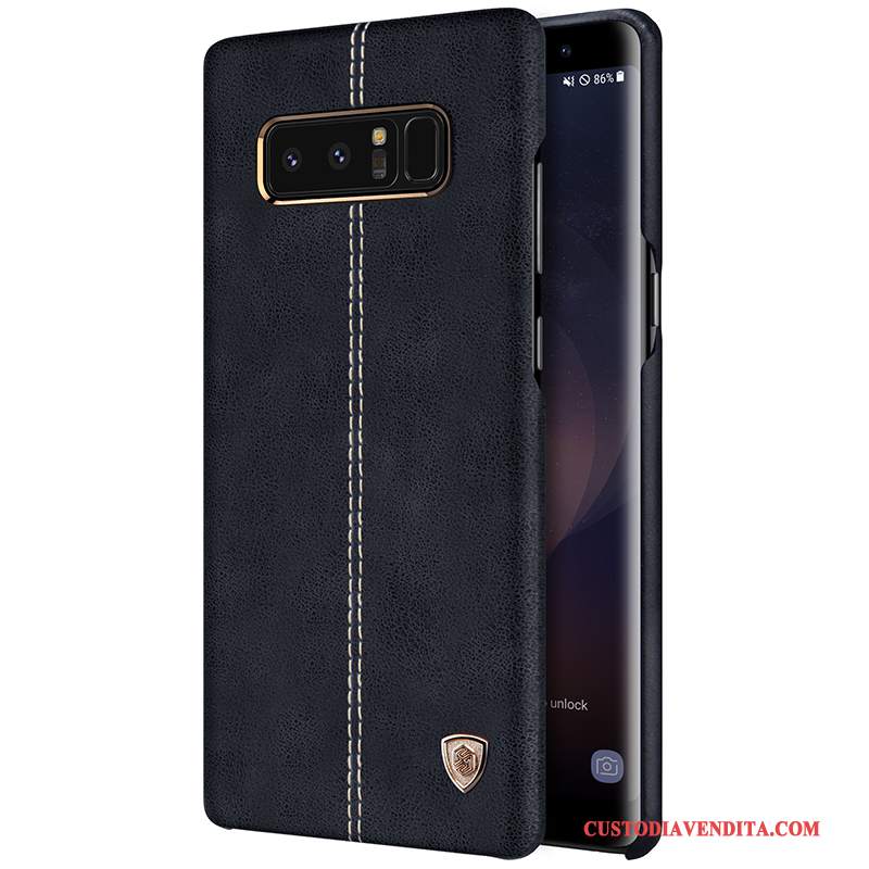 Custodia Samsung Galaxy Note 8 Pelle Telefono Oro, Cover Samsung Galaxy Note 8 Protezione Affari