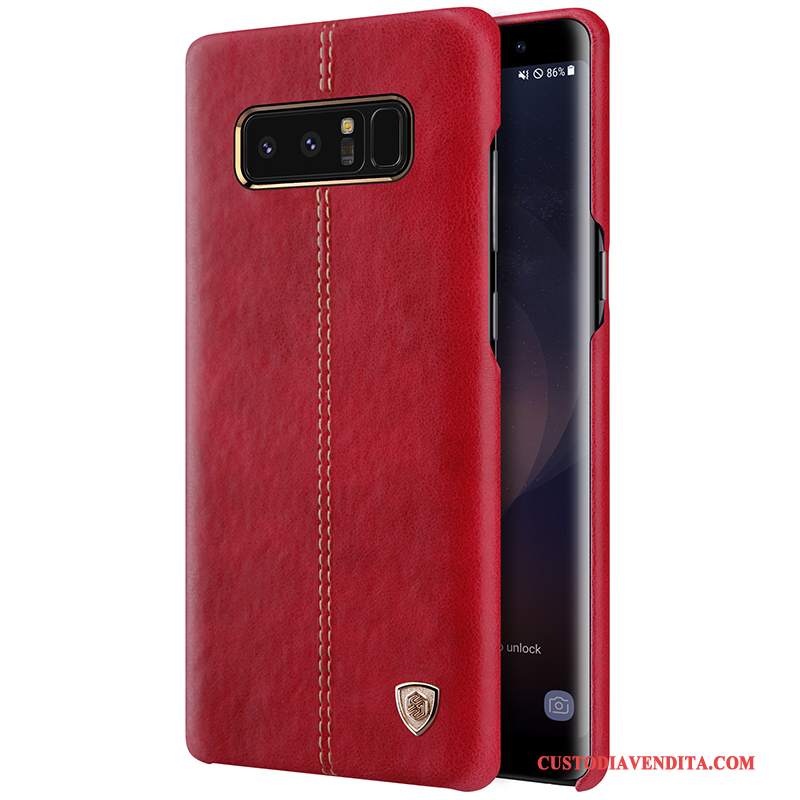 Custodia Samsung Galaxy Note 8 Pelle Telefono Oro, Cover Samsung Galaxy Note 8 Protezione Affari