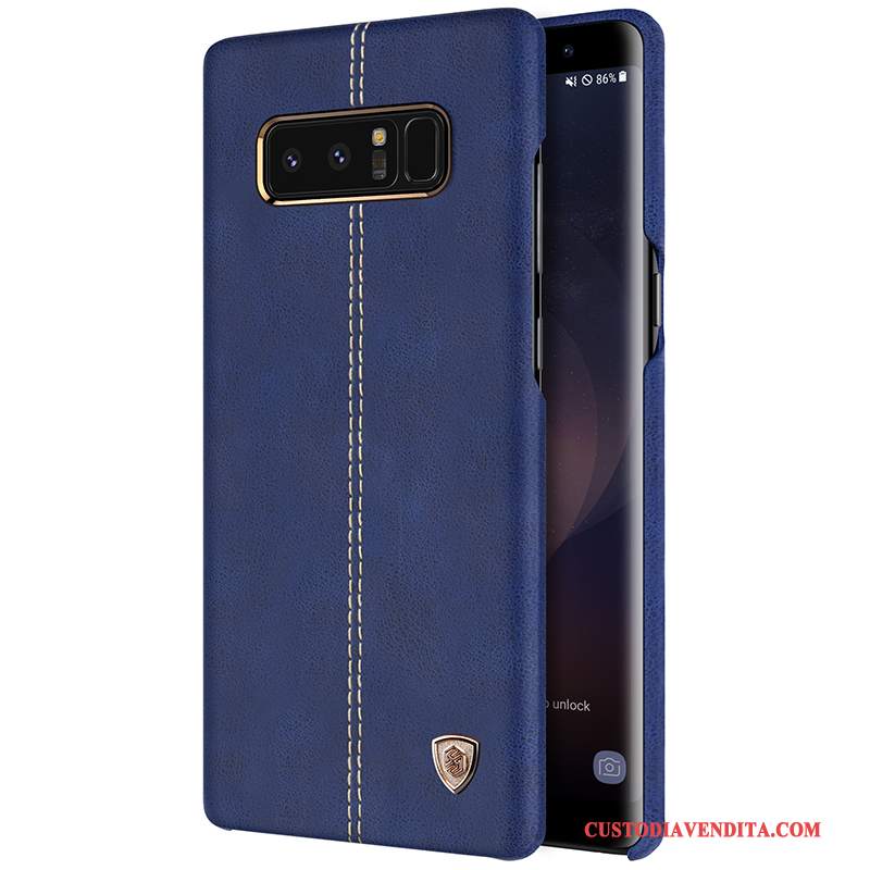 Custodia Samsung Galaxy Note 8 Pelle Telefono Oro, Cover Samsung Galaxy Note 8 Protezione Affari