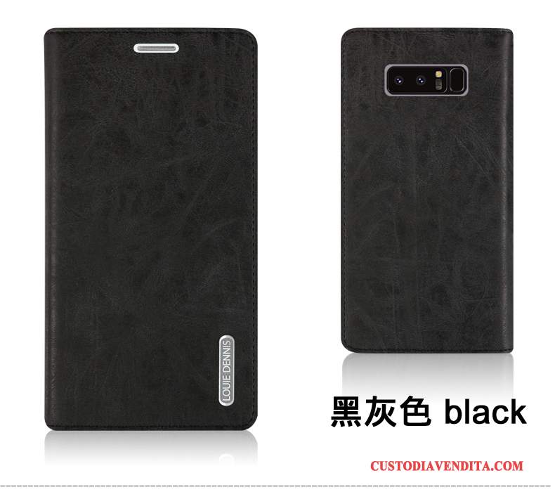 Custodia Samsung Galaxy Note 8 Pelle Telefono Porpora, Cover Samsung Galaxy Note 8 Protezione Morbido Tutto Incluso