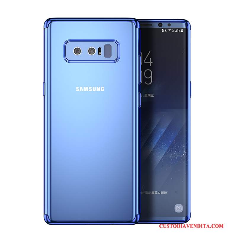 Custodia Samsung Galaxy Note 8 Protezione Blu Piccola, Cover Samsung Galaxy Note 8 Ratto Morbido