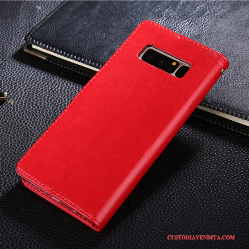 Custodia Samsung Galaxy Note 8 Protezione Blutelefono, Cover Samsung Galaxy Note 8 Pelle