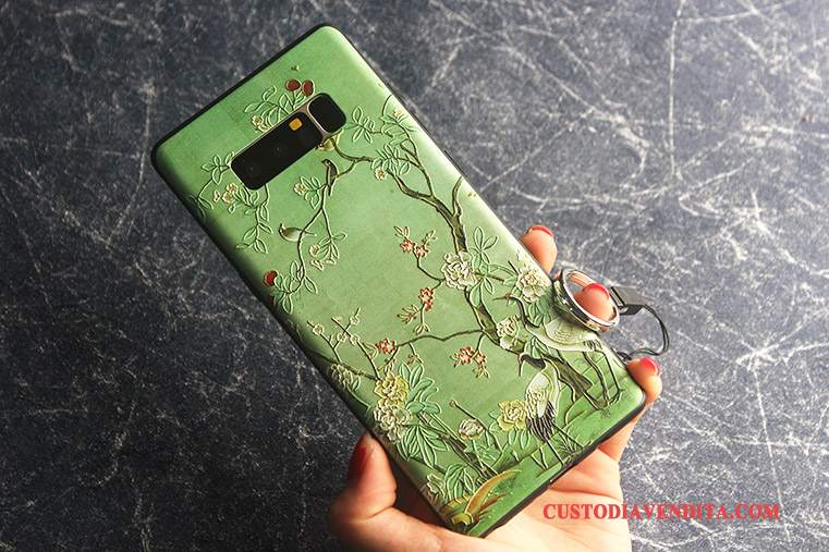 Custodia Samsung Galaxy Note 8 Protezione Nuovo Morbido, Cover Samsung Galaxy Note 8 Hemming Verde