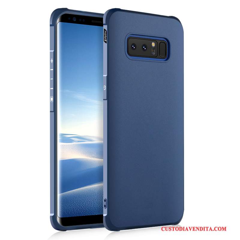 Custodia Samsung Galaxy Note 8 Silicone Anti-caduta Nero, Cover Samsung Galaxy Note 8 Telefono Morbido