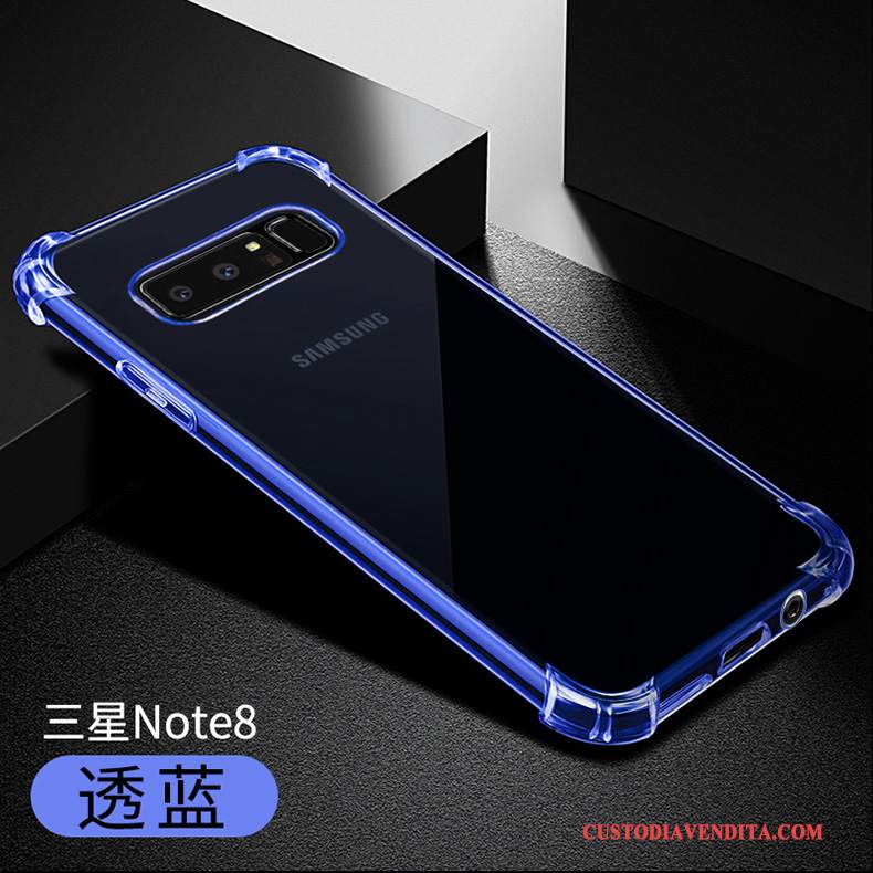 Custodia Samsung Galaxy Note 8 Silicone Anti-caduta Sottile, Cover Samsung Galaxy Note 8 Protezione Blutelefono