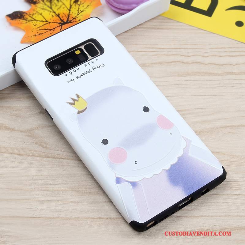 Custodia Samsung Galaxy Note 8 Silicone Bianco Morbido, Cover Samsung Galaxy Note 8 Protezione Anti-cadutatelefono