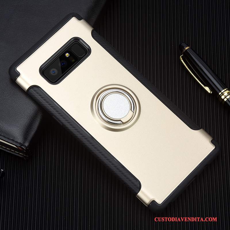 Custodia Samsung Galaxy Note 8 Silicone Morbido Anti-caduta, Cover Samsung Galaxy Note 8 Creativo Oro Supporto