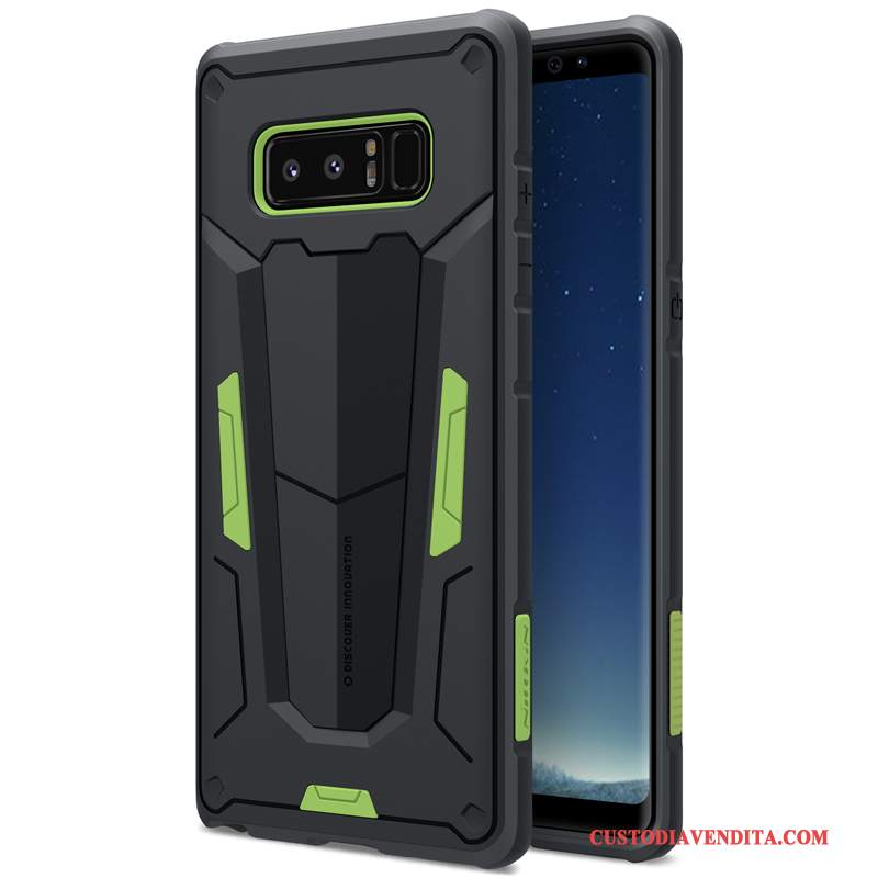 Custodia Samsung Galaxy Note 8 Silicone Tendenza Arancione, Cover Samsung Galaxy Note 8 Protezione Anti-caduta Ispessiri