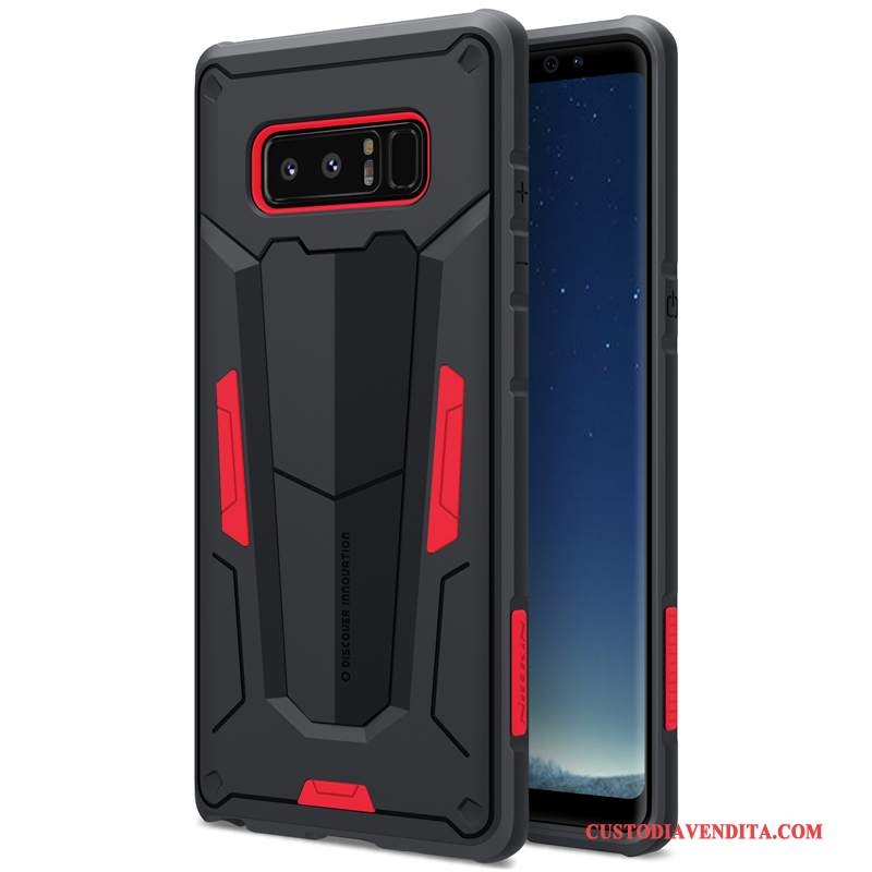 Custodia Samsung Galaxy Note 8 Silicone Tendenza Arancione, Cover Samsung Galaxy Note 8 Protezione Anti-caduta Ispessiri