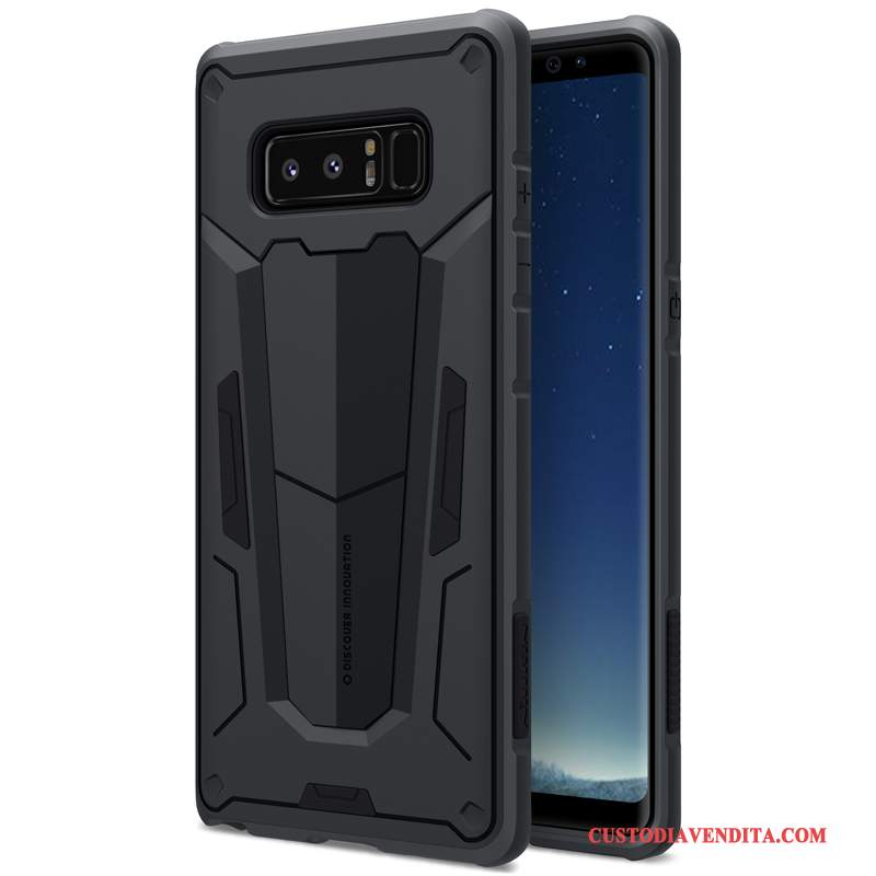 Custodia Samsung Galaxy Note 8 Silicone Tendenza Arancione, Cover Samsung Galaxy Note 8 Protezione Anti-caduta Ispessiri