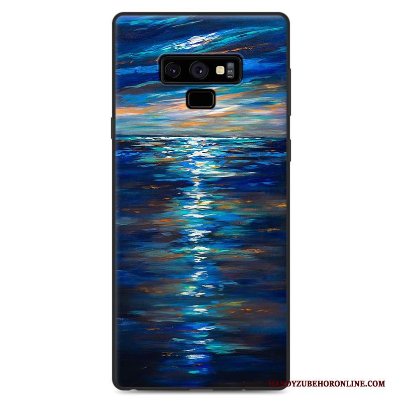 Custodia Samsung Galaxy Note 9 Cartone Animato Telefono Porpora, Cover Samsung Galaxy Note 9 Protezione Anti-caduta Tutto Incluso