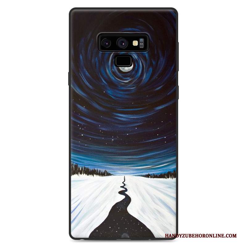 Custodia Samsung Galaxy Note 9 Cartone Animato Telefono Porpora, Cover Samsung Galaxy Note 9 Protezione Anti-caduta Tutto Incluso