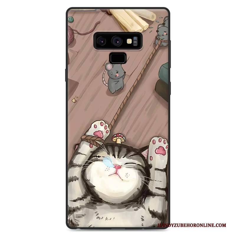 Custodia Samsung Galaxy Note 9 Cartone Animato Telefono Porpora, Cover Samsung Galaxy Note 9 Protezione Anti-caduta Tutto Incluso