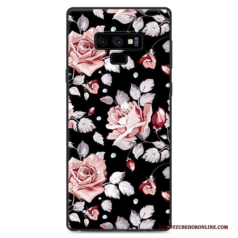 Custodia Samsung Galaxy Note 9 Cartone Animato Telefono Porpora, Cover Samsung Galaxy Note 9 Protezione Anti-caduta Tutto Incluso