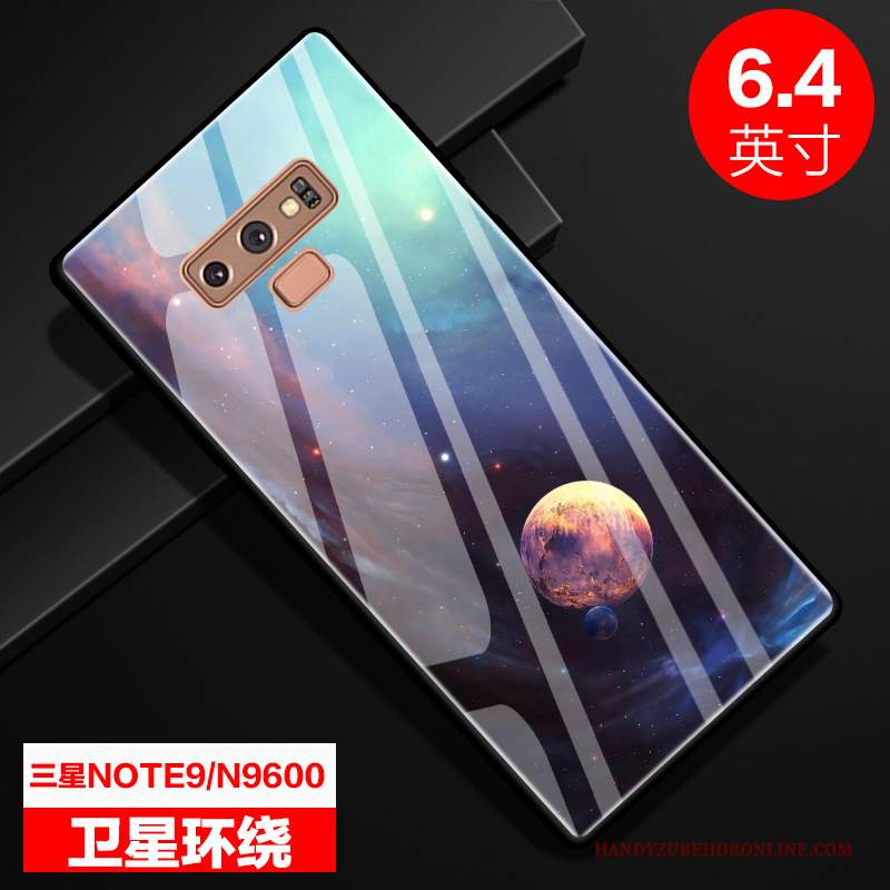 Custodia Samsung Galaxy Note 9 Creativo Specchio Stellato, Cover Samsung Galaxy Note 9 Protezione Vetro Anti-caduta