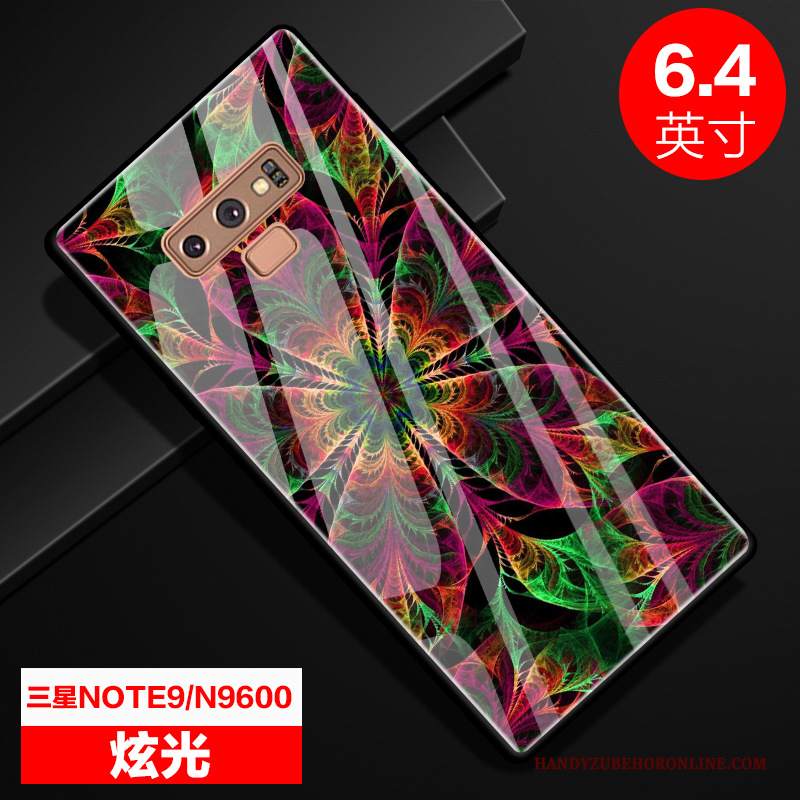 Custodia Samsung Galaxy Note 9 Creativo Specchio Stellato, Cover Samsung Galaxy Note 9 Protezione Vetro Anti-caduta