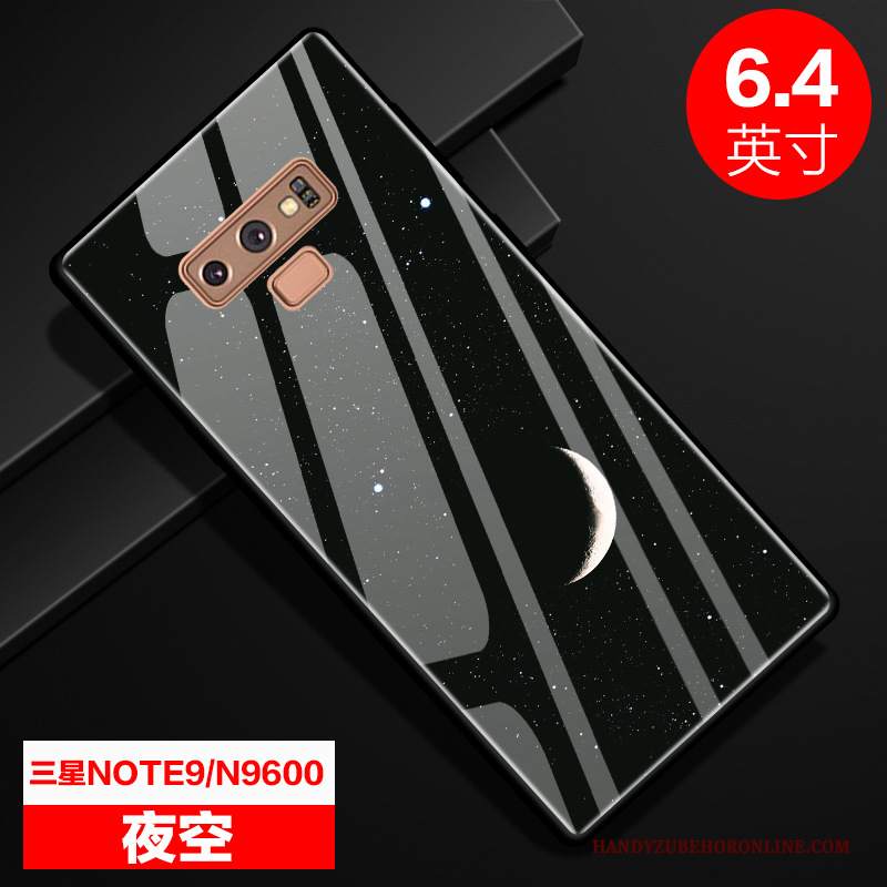 Custodia Samsung Galaxy Note 9 Creativo Specchio Stellato, Cover Samsung Galaxy Note 9 Protezione Vetro Anti-caduta