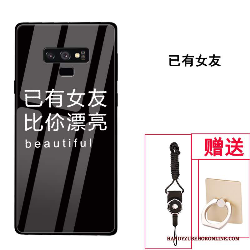 Custodia Samsung Galaxy Note 9 Creativo Vetro Tendenza, Cover Samsung Galaxy Note 9 Protezione Tutto Incluso Di Personalità