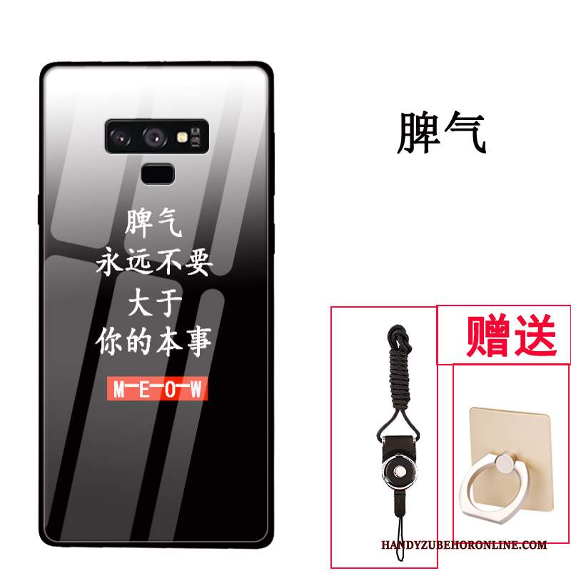 Custodia Samsung Galaxy Note 9 Creativo Vetro Tendenza, Cover Samsung Galaxy Note 9 Protezione Tutto Incluso Di Personalità