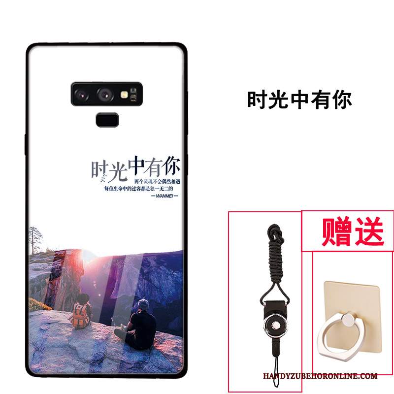 Custodia Samsung Galaxy Note 9 Creativo Vetro Tendenza, Cover Samsung Galaxy Note 9 Protezione Tutto Incluso Di Personalità