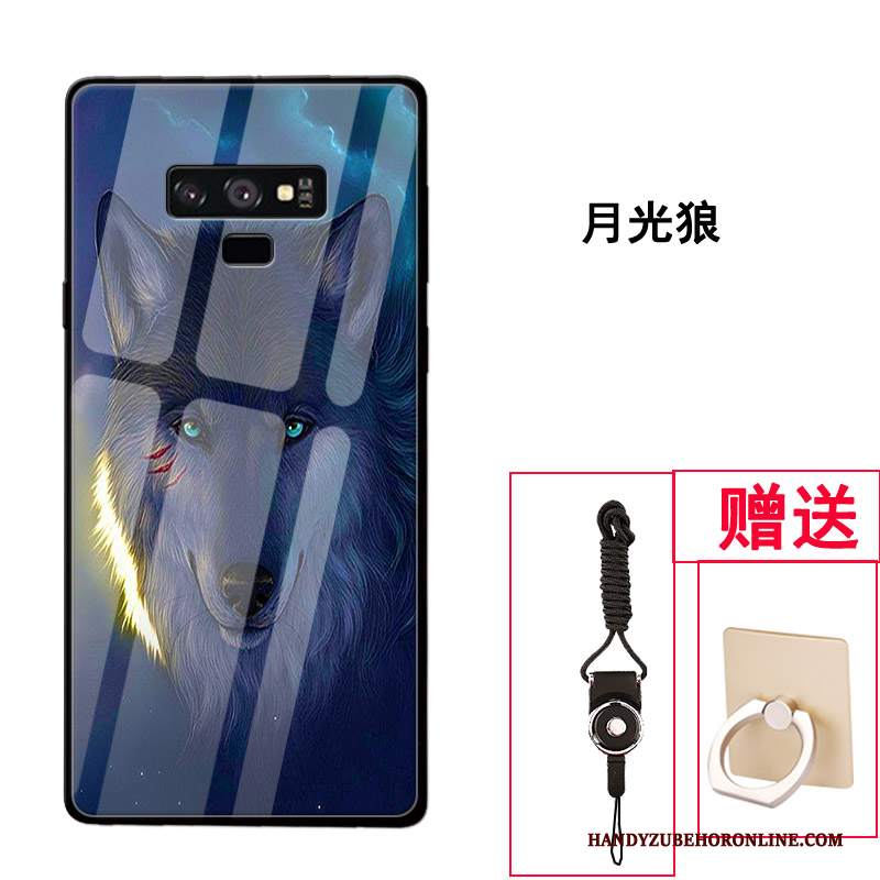 Custodia Samsung Galaxy Note 9 Creativo Vetro Tendenza, Cover Samsung Galaxy Note 9 Protezione Tutto Incluso Di Personalità