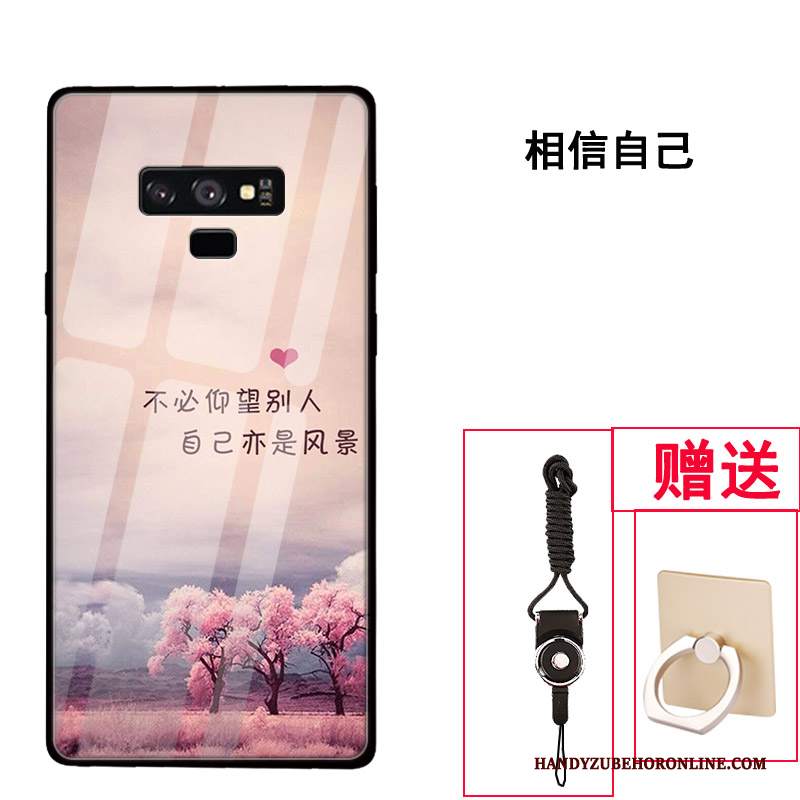 Custodia Samsung Galaxy Note 9 Creativo Vetro Tendenza, Cover Samsung Galaxy Note 9 Protezione Tutto Incluso Di Personalità