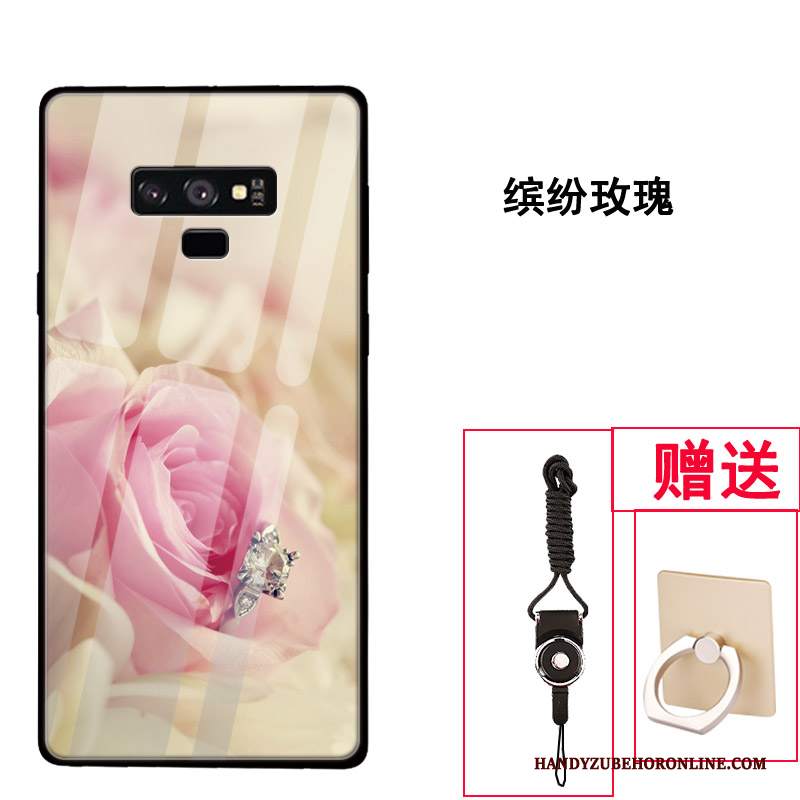 Custodia Samsung Galaxy Note 9 Creativo Vetro Tendenza, Cover Samsung Galaxy Note 9 Protezione Tutto Incluso Di Personalità