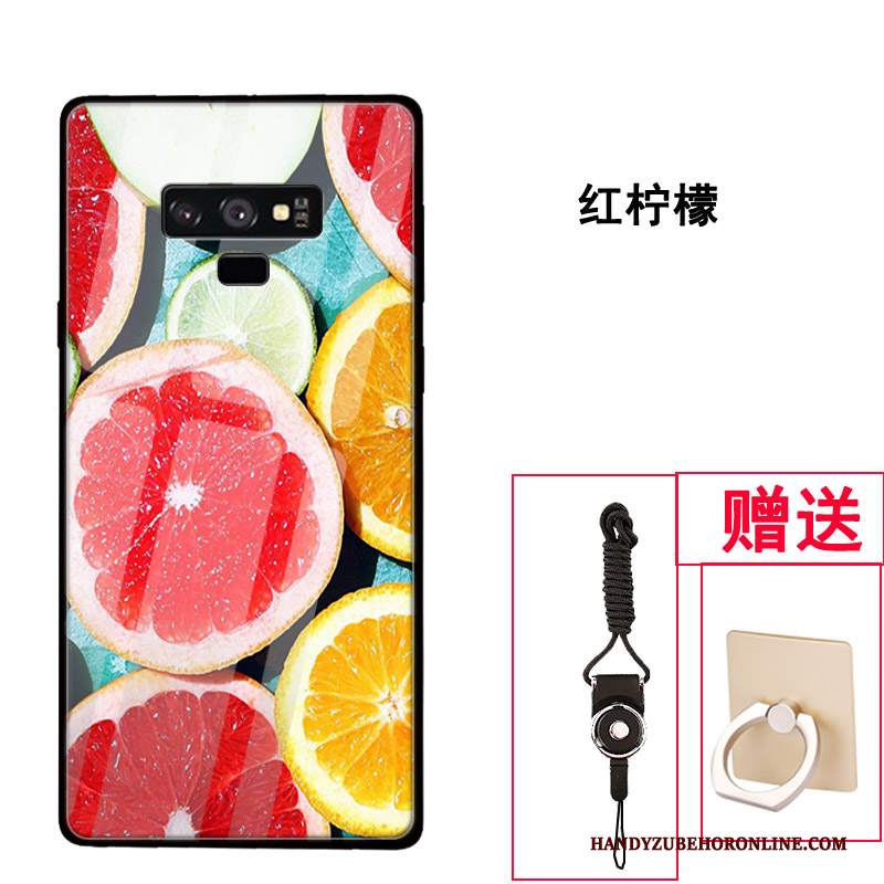 Custodia Samsung Galaxy Note 9 Creativo Vetro Tendenza, Cover Samsung Galaxy Note 9 Protezione Tutto Incluso Di Personalità