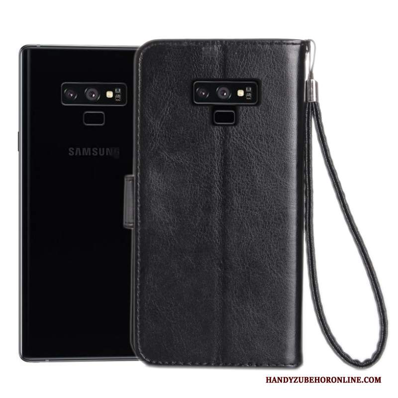 Custodia Samsung Galaxy Note 9 Folio Tutto Incluso Morbido, Cover Samsung Galaxy Note 9 Pelle Rosa Anti-caduta