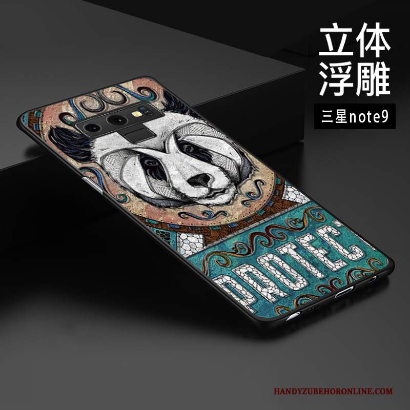 Custodia Samsung Galaxy Note 9 Goffratura Stile Cinese Di Personalità, Cover Samsung Galaxy Note 9 Protezione Tendenza Anti-caduta