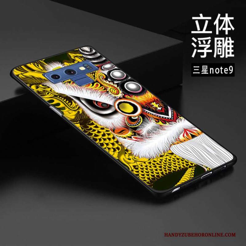 Custodia Samsung Galaxy Note 9 Goffratura Telefono Personalizza, Cover Samsung Galaxy Note 9 Protezione Stile Cinese